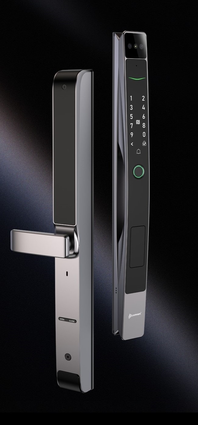 Khóa Vân Tay Cửa Nhôm Lizman D30 Face ID Nhận Diện Tĩnh Mạch